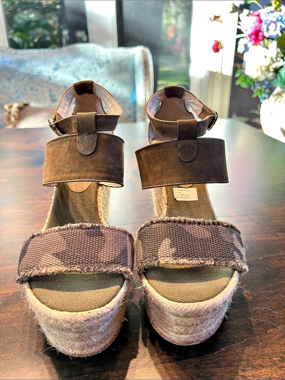 Bettye Mullee  Brown Leather Wedge Sandals EU 39
